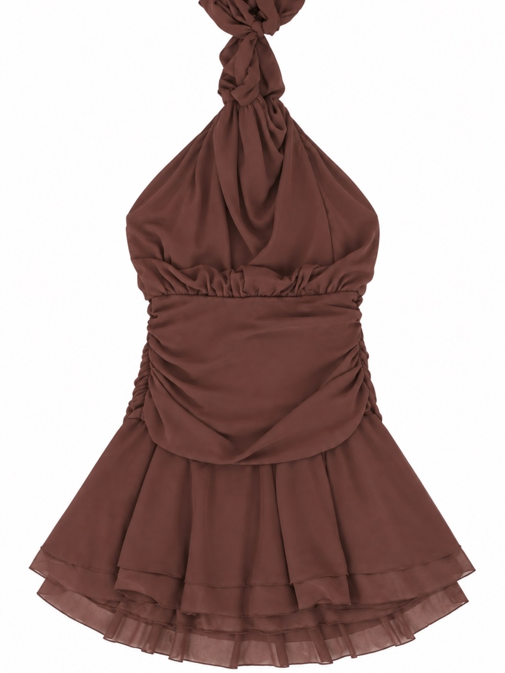 Brown Halter Neck Women’s Top